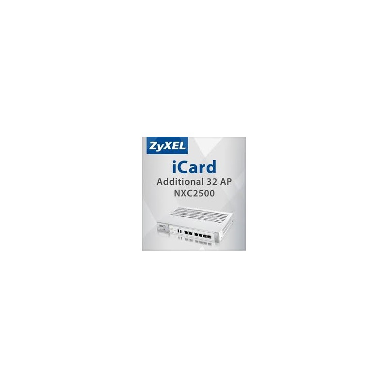 Zyxel 32AP-LICENSE-NXC-2500 WLAN E-ICARD 32 AP License, NXC-2500 için